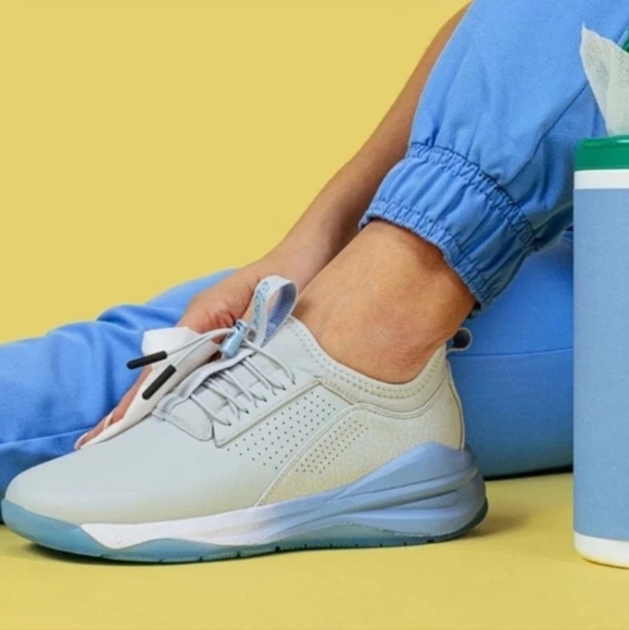 Clove Women's Blue Comfort Nursing Shoes Healthcare Women Sneakers